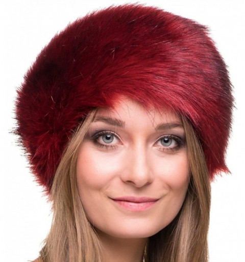 Cold Weather Headbands Winter Faux Fur Headband for Women - Like Real Fur - Fancy Ear Warmer - Red Fox - CC110WL7JR1 $34.88