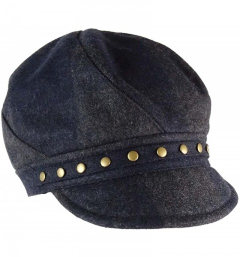 Newsboy Caps August Hats Women's Checked Mod Cap One Size Blue - CH125YE38FR $17.32