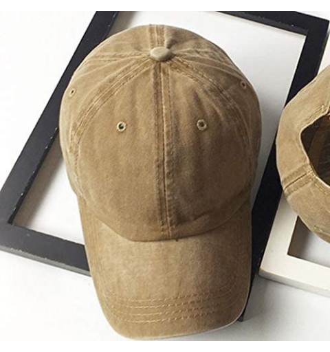 Cowboy Hats Rino Mode Vintage Adjustable Jean Cap Gym Caps for Adult - Watercolor Kitty6 - CJ18RWQGWYW $16.29