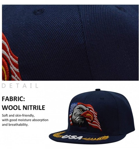 Baseball Caps 3D Embroidery Dad Hat Patriotic Eagle American Flag Adjustable Baseball Cap Classic Strapback Cap - CP18OTRQWQO...