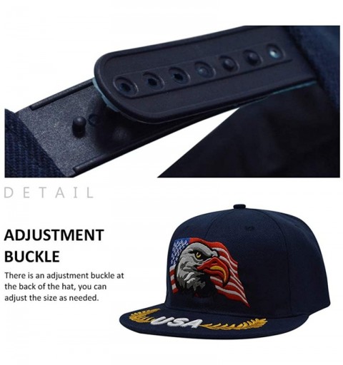 Baseball Caps 3D Embroidery Dad Hat Patriotic Eagle American Flag Adjustable Baseball Cap Classic Strapback Cap - CP18OTRQWQO...