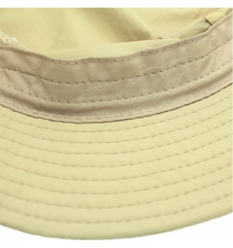 Sun Hats Womens Bucket Sun Hat UPF 50+ Light Weight Sun Protection Caps - Khaki - CP18C0CGSUA $9.79