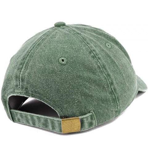 Baseball Caps Grandma Since 2019 Embroidered Washed Pigment Dyed Cap - Dark Green - CT180OS4A9L $16.75