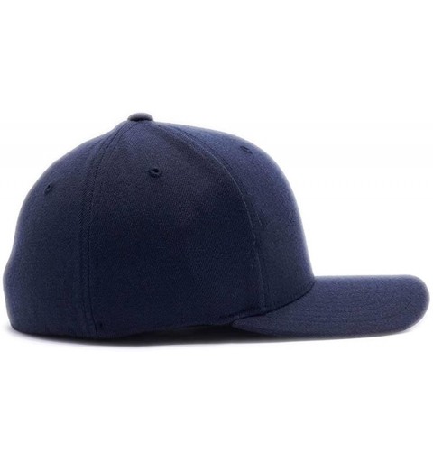 Baseball Caps Custom Embroidered Racing hat. Place Your own Text- 6477 Flexfit Wool Blend Cap. - Dark Navy - CF1800YN770 $18.06