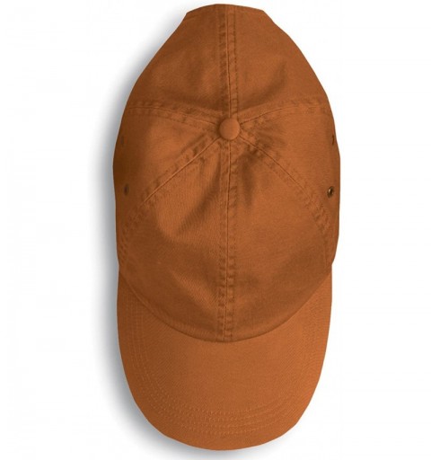 Baseball Caps Solid Low-Profile Twill Cap - Texas Orange - CK1125TK1ZZ $9.58