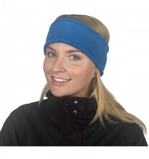 Cold Weather Headbands Chelonia 150 Classic Fleece Double-Layer Headband- Sapphire - C0125KQBKH7 $12.89