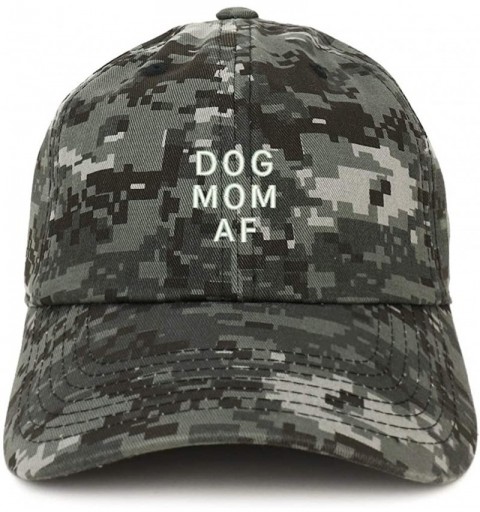 Baseball Caps Dog Mom AF Embroidered Soft Cotton Dad Hat - Digital Night Camo - CI18SSG7UC0 $13.52