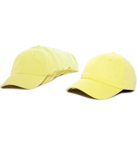 Baseball Caps Baseball Cap Mens Trucker Hat Dad Hats Caps for Women 12 Pack - Minion Yellow - C718IDZMIQ7 $21.42