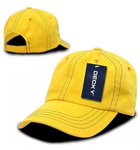 Baseball Caps Contra Stitch Washed Polo Cap - Yellow/Kelly - C4114E4XEHL $7.46