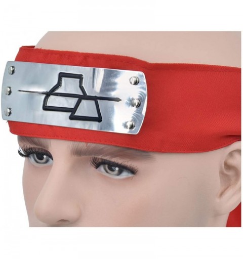 Headbands Anti Rock Village Deidara Cosplay Headband Akatsuki Head Protector - Deidara-band-red - C612EZ70JQF $11.30