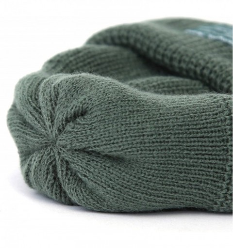 Skullies & Beanies Winter Fisherman Beanie Free Size Men Women - Unisex Stylish Plain Skull Hat Watch Cap -12 Color - Green -...