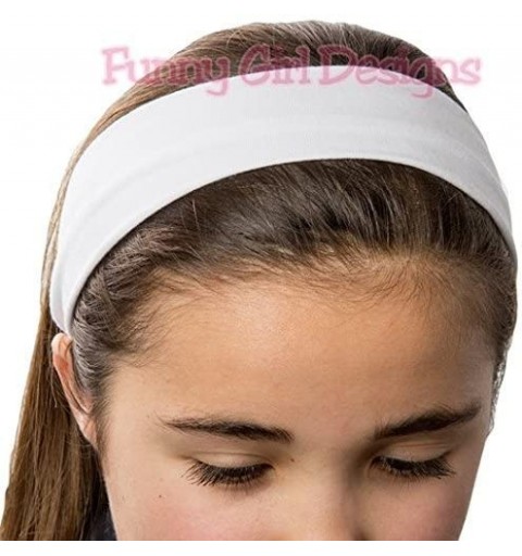 Headbands 1 DOZEN 2 Inch Wide Cotton Stretch Headbands OFFICIAL HEADBANDS - Available - CO185U28LTN $19.48