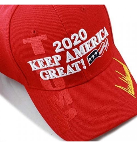 Baseball Caps Original Exclusive Donald Trump 2020" Keep America Great/Make America Great Again 3D Cap - 4. 2020-red - CI18I6...