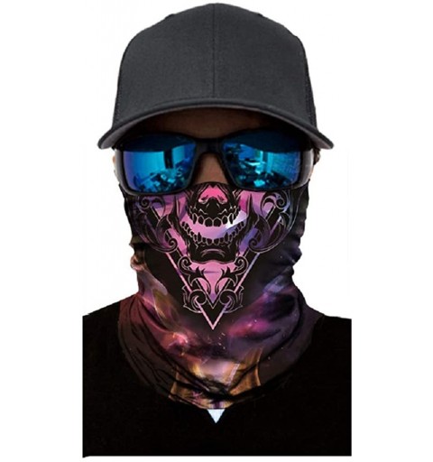 Balaclavas Unisex 3D Skull Printed Balaclava Headwear Multi Functional Face Mask for Outdoor Cycling Riding Motorcycle - CU19...
