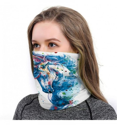 Balaclavas Balaclava Bandana Face Mask for Women Men Neck Gaiter Head Wrap Scarf Sun Dust Wind Headwear - Unicorn - CS197XEW8...