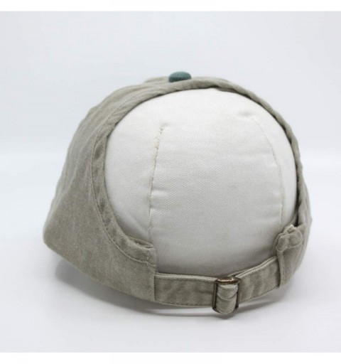 Baseball Caps Ponytail Open Back Washed Cotton Adjustable Baseball Cap - Dark Green/Khaki - CT180YZKYGW $9.14