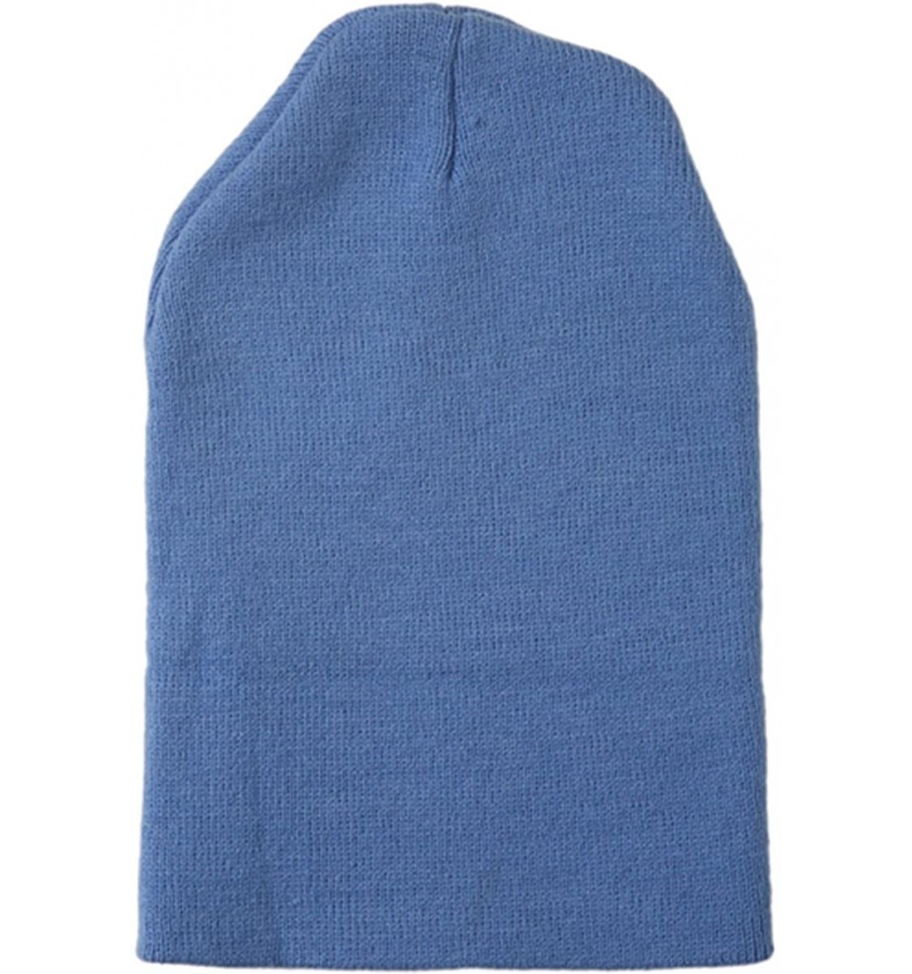 Skullies & Beanies Heavy Weight Cuffed Knit Cap - Carolina Blue - CH11HZZ8DSL $11.05