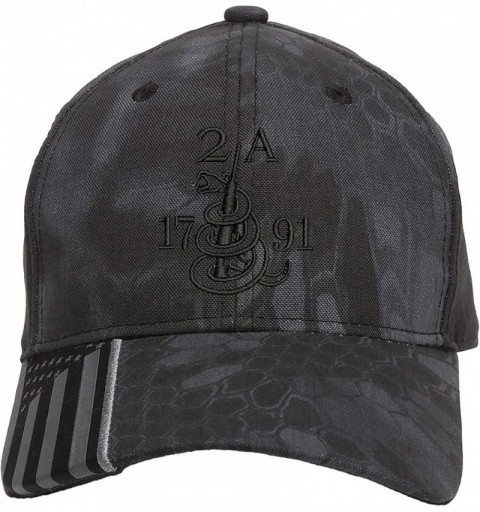 Baseball Caps Gun Snake 2A 1791 AR15 Guns Right Freedom Embroidered One Size Fits All Structured Hats - Kryptek Black/Black -...