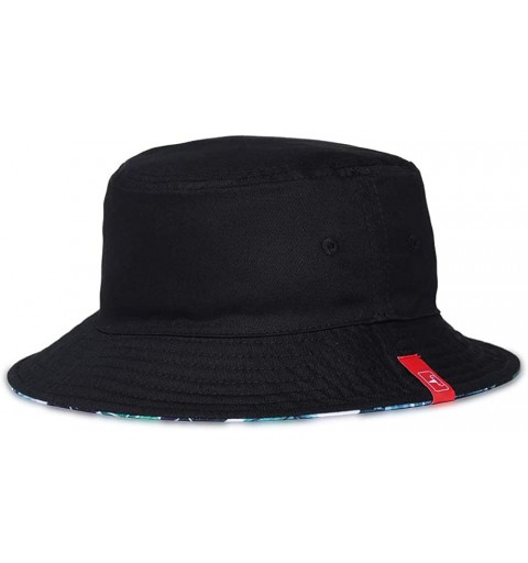 Bucket Hats Unisex Printed Bucket Hat Summer Sun Cap - Green - CM18N89EGDQ $13.32