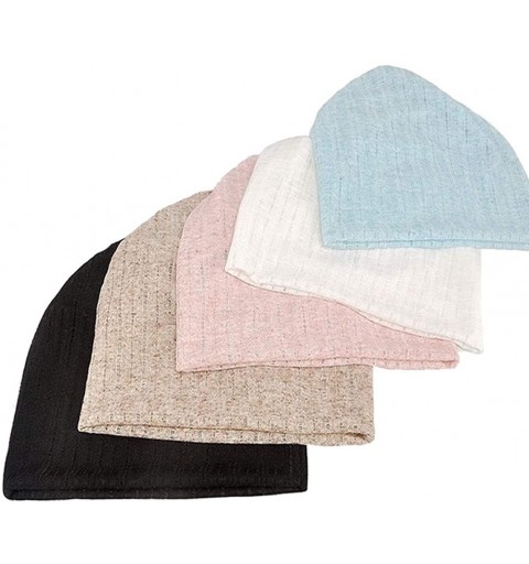 Skullies & Beanies Womens Slouchy Beanie Infinity Scarf Sleep Cap Hat for Hair Loss Cancer Chemo - 2pack Black-pink - CZ1940G...