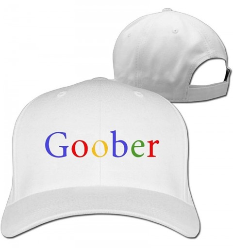 Skullies & Beanies Funny Design Goober Search Designer Trucker Cap Peaked Hat Unisex Baseball Hats - White - CP18G8AWQ3Y $15.80