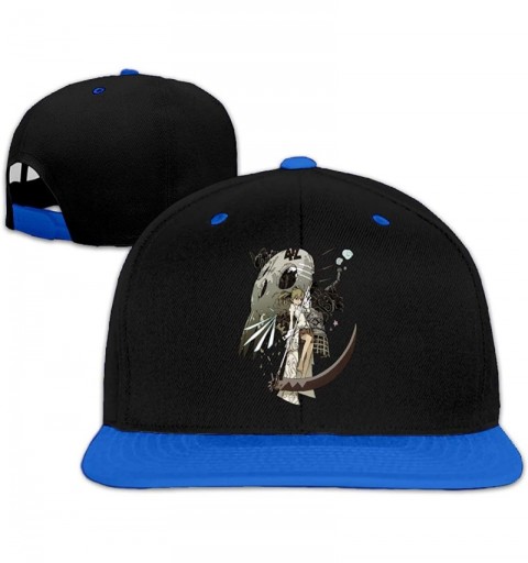 Baseball Caps Soul Eater Baseball Snapback Hats Cotton Adjustable Sport Hip Pop Cap - Blue - CZ18S5MT9G2 $17.61