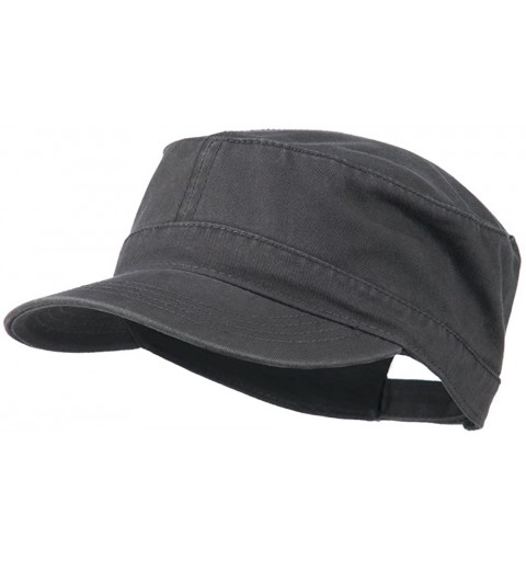 Baseball Caps Garment Washed Adjustable Army Cap - Charcoal Grey - CG18M6A9UCG $14.19