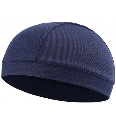 Skullies & Beanies Moisture Wicking Cooling Helmet Running - Dark Blue - CS18GZCHSKO $10.85