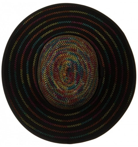Fedoras Women's Multi Stitched Wool Felt Hat - Multi - CE11ONYQ71H $41.47