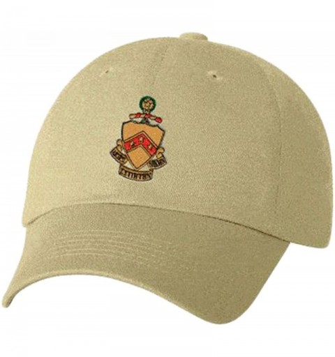 Skullies & Beanies Phi Kappa Tau Crest Hat - Khaki - CH12KTD5865 $18.50