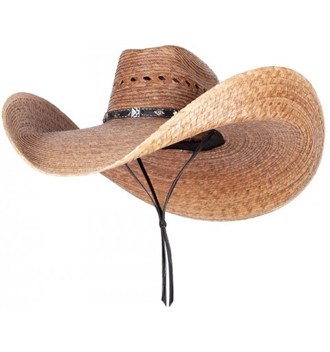 Sun Hats Mexican Style Wide Brim Straw Hat - Natural - C712FV92YGJ $83.73