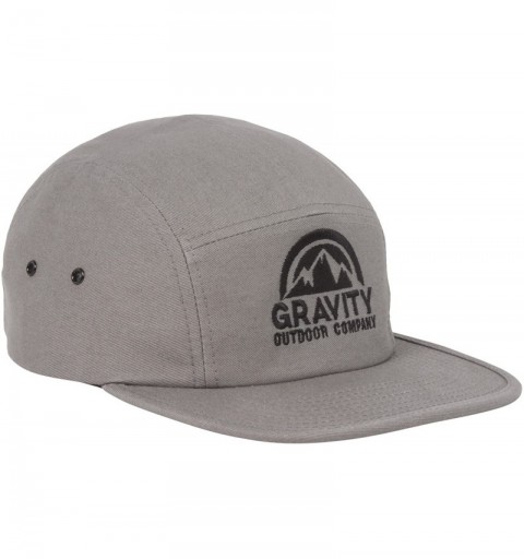 Sun Hats 5 Panel Hat - Grey/Black - CK18DZIMOO3 $11.79