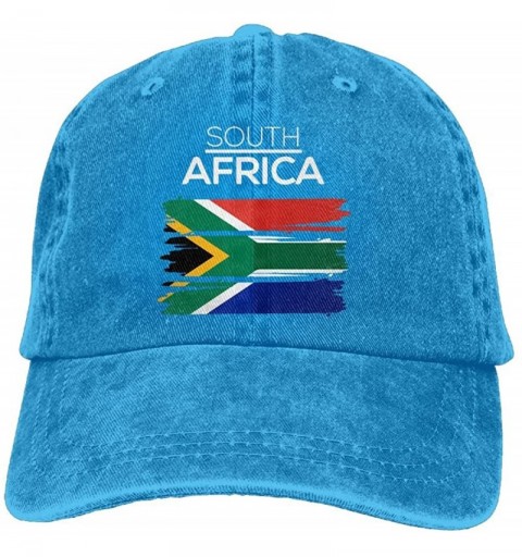 Baseball Caps Men's Or Women's Adjustable Cotton Denim Baseball Caps South Africa Dad Hat - Royalblue - CV18IK2S6EA $20.96