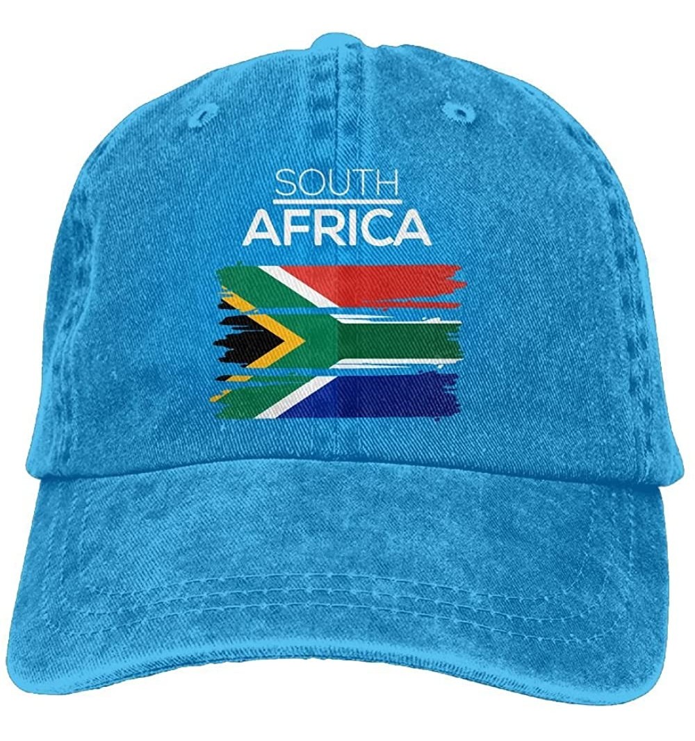 Baseball Caps Men's Or Women's Adjustable Cotton Denim Baseball Caps South Africa Dad Hat - Royalblue - CV18IK2S6EA $10.36