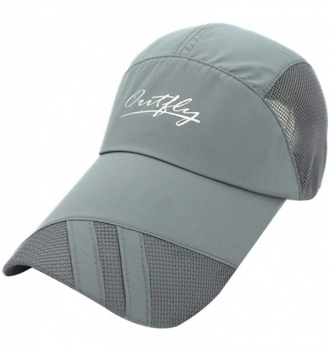 Baseball Caps Unisex Baseball Cap Adjustable Polyester Sun Protection Climbing Cap Driving Sun Hat - Style 1 & Grey - CW18D42...