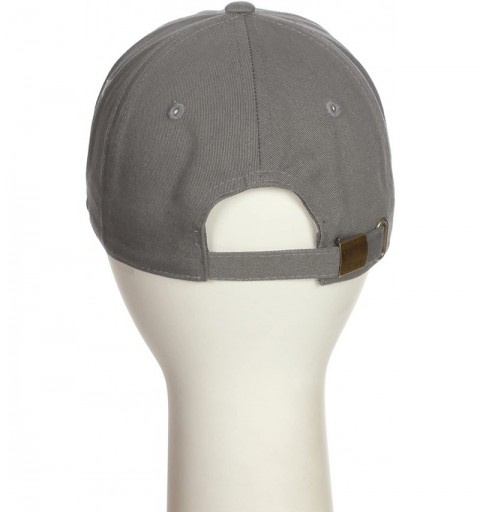 Baseball Caps Custom Hat A to Z Initial Letters Classic Baseball Cap- Light Grey White Black - Letter D - CC18NH9XMEI $14.68
