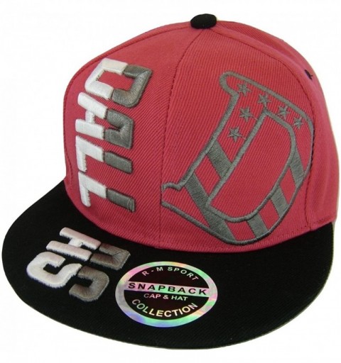Baseball Caps Dallas Raised Text Adjustable Snapback Baseball Cap - Hot Pink/Navy - C918EXK0WXC $12.09