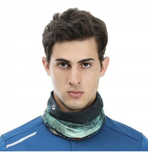 Balaclavas Face Mask Bandanas Sun UV Protection Headwear Seamless Scarf Headband Neckerchief for Cycling - Galaxy Green - CM1...