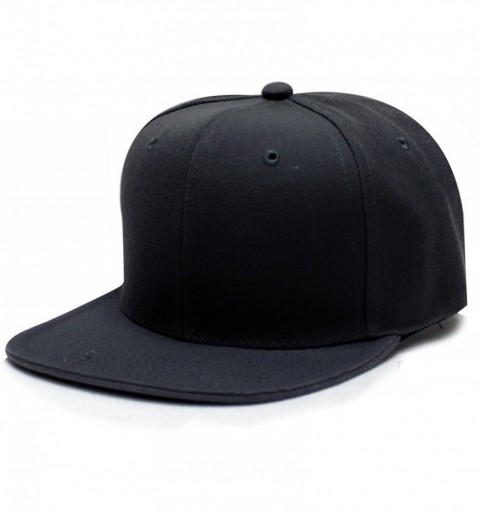Baseball Caps Plain Blank Snapback Caps - Solid Dark Gray - CX12E1BWXK5 $18.97