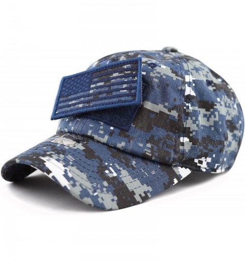 Baseball Caps Cotton & Pigment Low Profile Tactical Operator USA Flag Patch Military Army Cap - Blue Digi Camo - CM12N8NHAJC ...
