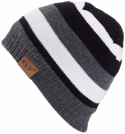 Fedoras Unisex Classic Knit Beanie Women Men Winter Leopard Hat Adult Soft & Cozy Cute Beanies Cap - White a - C5192R4YKAL $1...