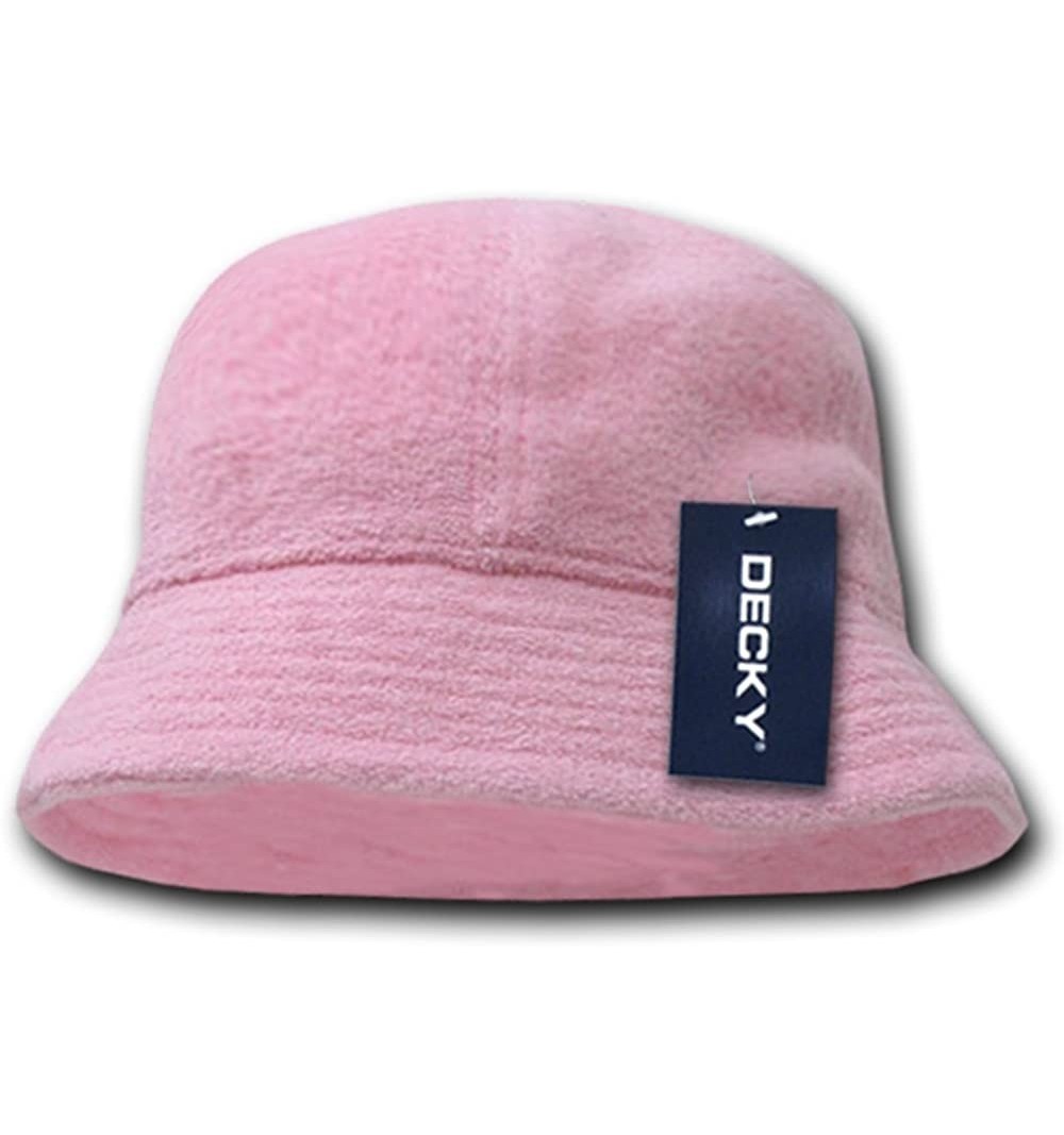 Sun Hats Terry Bucket Hats - Pink - CO11903PUVT $14.51