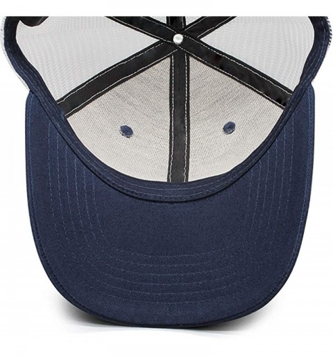 Baseball Caps Mens Baseball Cap Lightweight Casual Breathable Adjustable Trucker Hat - Navy-blue-40 - C11952GCCXK $25.58