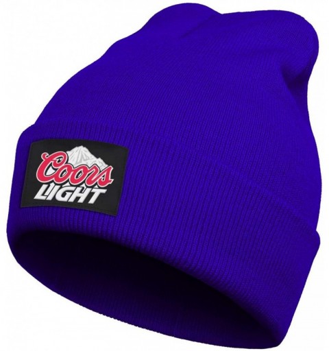 Skullies & Beanies Unisex Winter Outdoor Sport Ski Knit Caps Coors-Light-Beer-Logo- Beanie Hat for Men's & Women - C419349WCS...