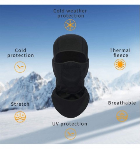 Balaclavas Balaclava Ski Mask Warm Face Mask for Cold Weather Winter Skiing Snowboarding Motorcycling Ice Fishing Men - CG18A...