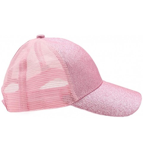 Baseball Caps Kids Ponytail Hat-Girls Baseball Cap with High Bun Messy Ponytail Hole Sun Visor Caps Fit Age 2-8 - 2pack Pink ...