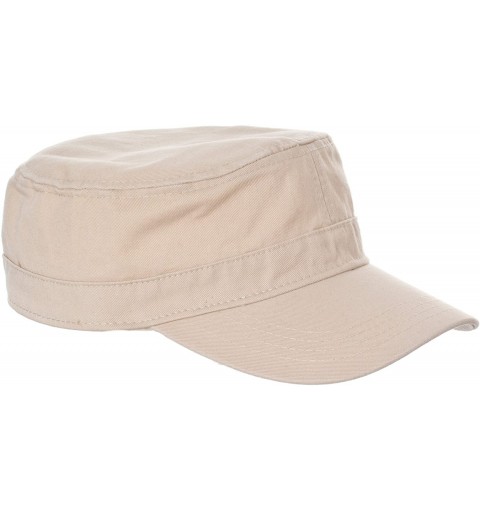 Baseball Caps Womens Fidel 100% Cotton Chino Cadet Hat - Khaki - C811KFQUWLD $8.81
