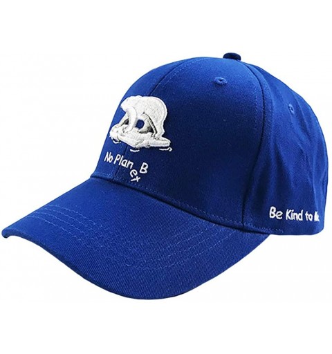 Baseball Caps Dad Hat Be Kind to Me 3D Embroidery No Planet B Unisex Smart Cotton - Blue - C518X0G4C22 $13.45