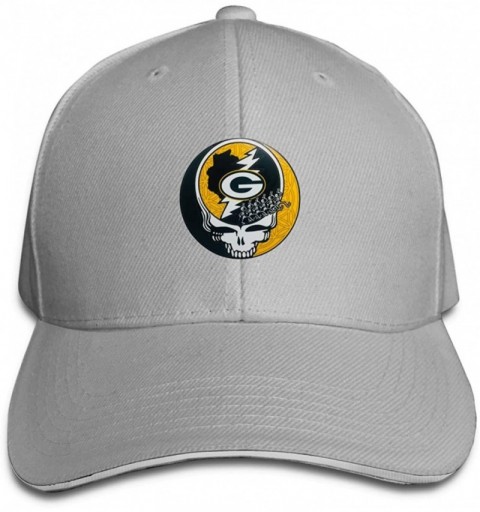 Baseball Caps Green Bay Packers Unisex Baseball Cap Men's Cap Adjustable Baseball Cap for Women-Red - Gray - C818Z0Q7QZ5 $12.51