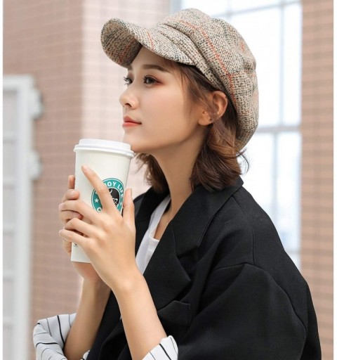 Berets Women Beret Newsboy Hat French Cotton Cap Classic Autumn Spring Winter Hats - C818LAG4LRD $16.97
